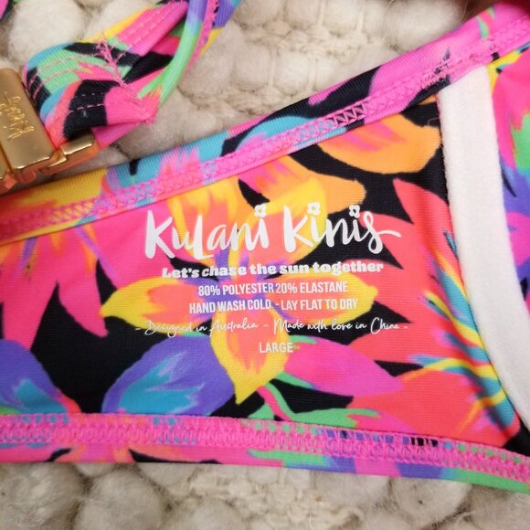 Kulani Kinis Swim Kulani Kinis Ditzy Underwire Bra Bikini Top Disco Doll Sz Large Poshmark